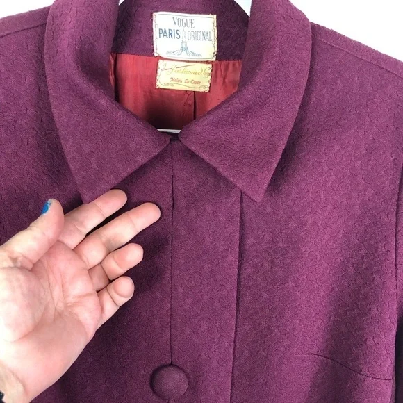 VOGUE Malou La Casse Vintage Long Coat - Picture 2 of 8